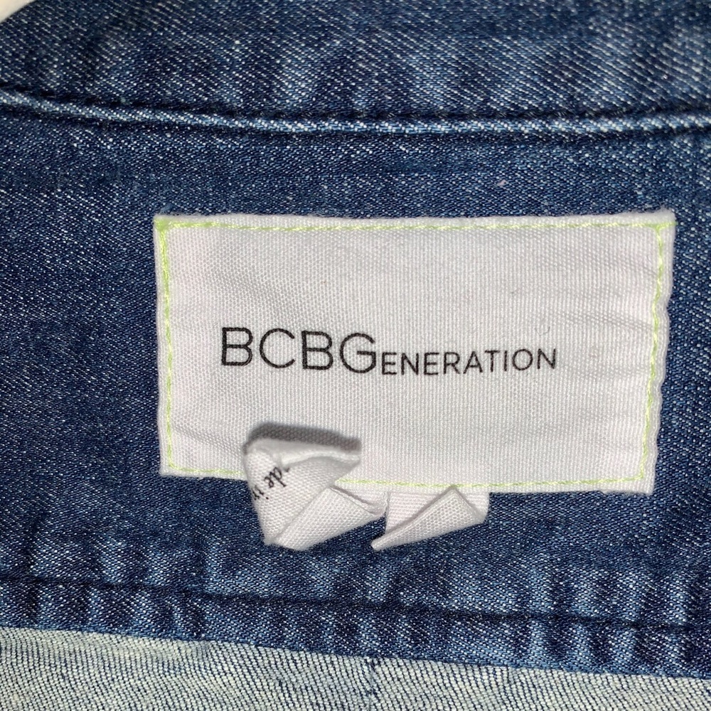 Bcbgeneration Denim Button Down Nwots - image 3